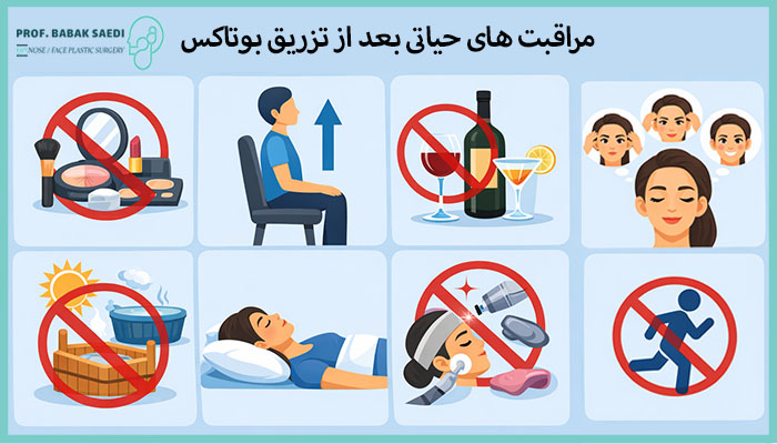 مراقبت پس از تزریق بوتاکس
